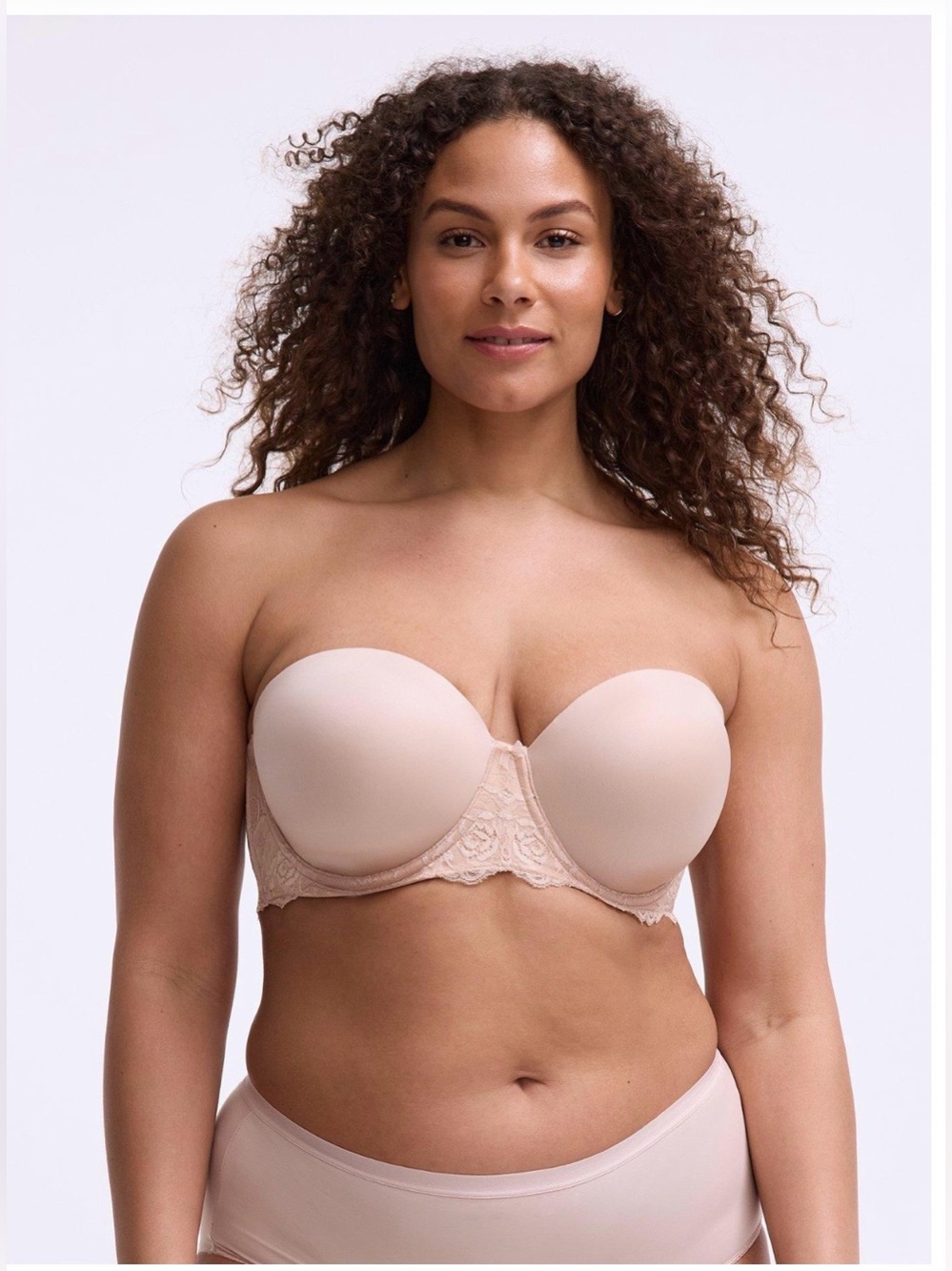 Torrid Bombshell Everyday Strapless Bra, Nude, 40D